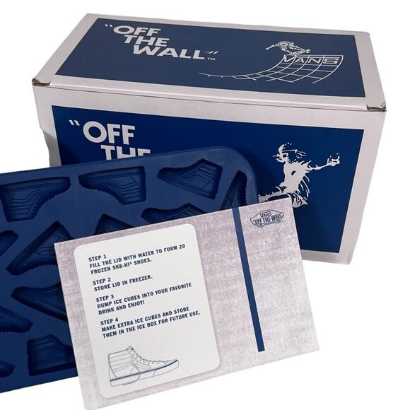 Vans SK8-Hi Off The Wall Limited Edition Ice Cube Tray w/Storage Container NEW - Picture 3 of 7